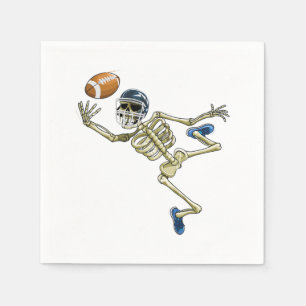 Serviette En Papier Football américain Squelette Halloween Hommes garç