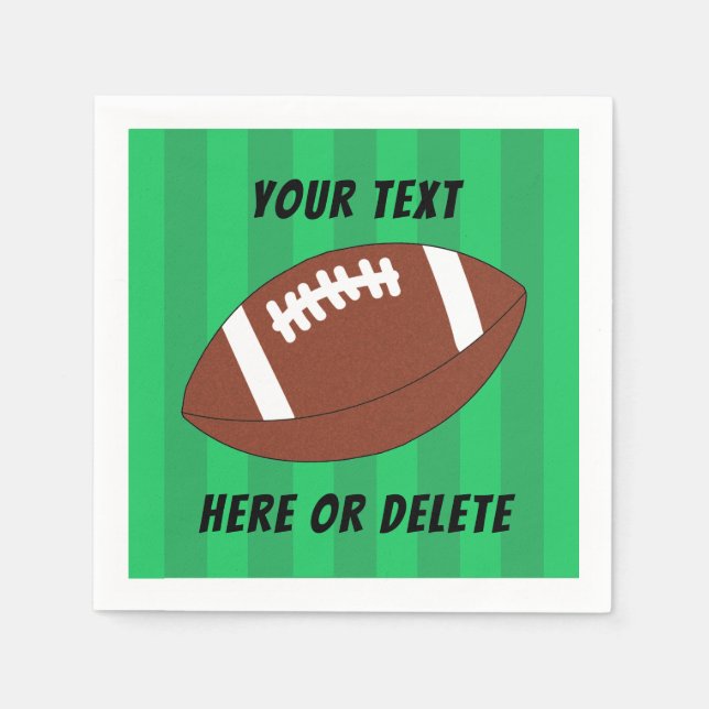 Serviette En Papier Football Field Sports Personnalisé (Devant)