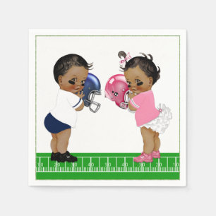 Serviette En Papier Football Genre Révéler Baby shower Papier Napkin