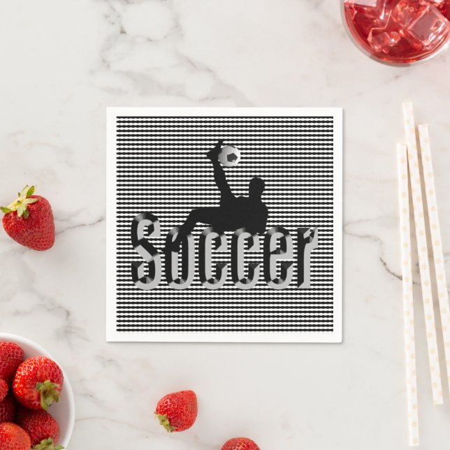 Serviette En Papier Football Le Jeu, Papier Serviettes (En situation)