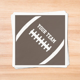 Serviette En Papier Football Party Personnalisé Nom de l'équipe ou spo