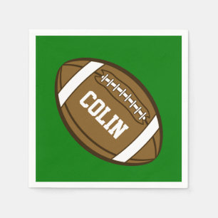 Serviette En Papier Football personnalisé pour les garçons qui aiment 