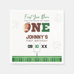 Serviette En Papier Football Premier Touch Down 1er Anniversaire