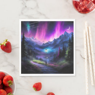 Serviette En Papier Forêt enchantée