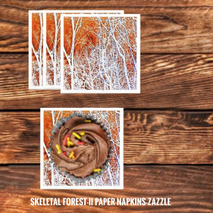Serviette En Papier Forêt squelettique II