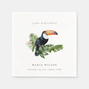 Serviette En Papier Forêt tropicale tropicale Faune toucan N'importe q