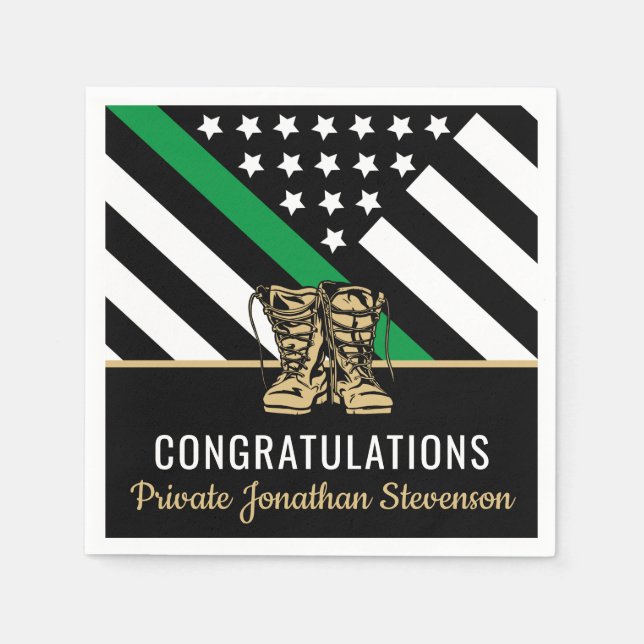Serviette En Papier Formation de base militaire Parti patriotique (Devant)
