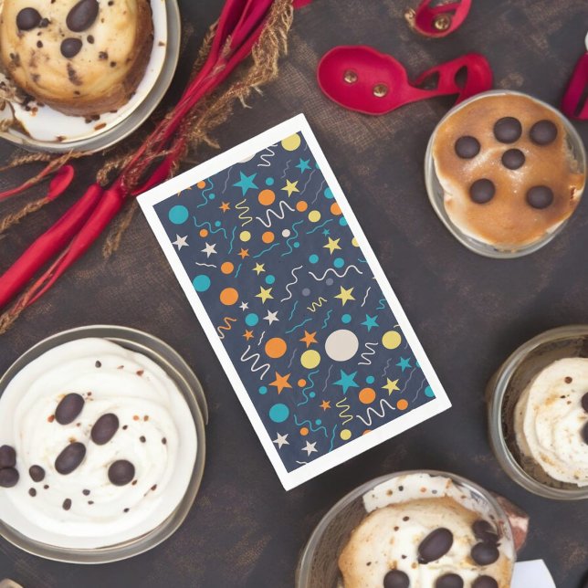 Serviette En Papier Formes Confetti (dinner napkin)