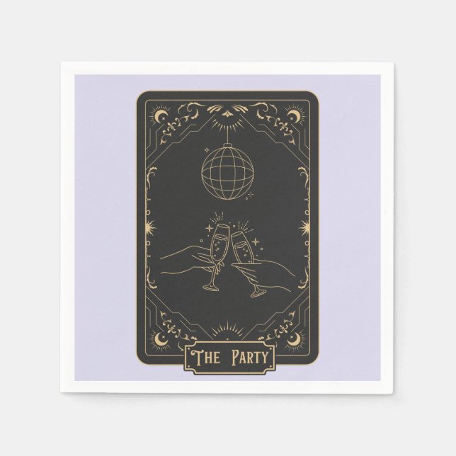 Serviette En Papier Fortune ésotérique du Tarot (Devant)