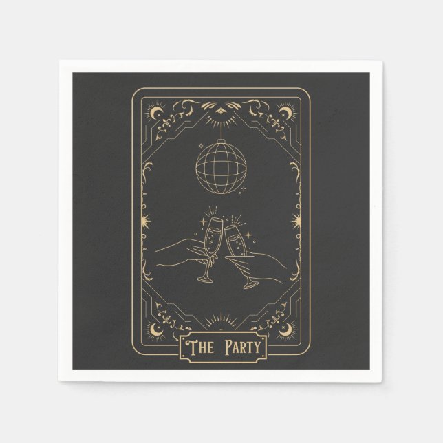 Serviette En Papier Fortune ésotérique du Tarot (Devant)