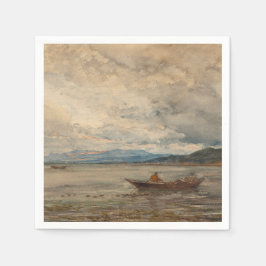 Serviette En Papier Fos, Environs De Martigues - Félix Ziem