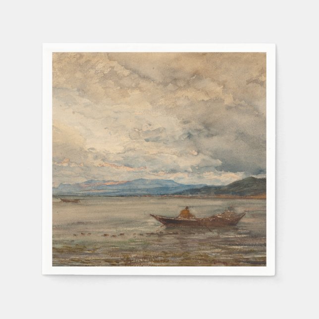 Serviette En Papier Fos, Environs De Martigues - Félix Ziem (Devant)