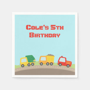 Serviette En Papier Fournitures de fête d'anniversaire pour garçons av