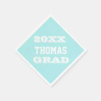 Serviette En Papier Fournitures de la partie de graduation personnalis