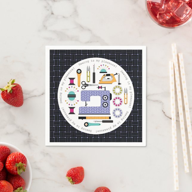 Serviette En Papier Fournitures et outils de couture modernes Motif (En situation)