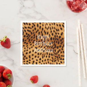 Serviette En Papier Fourrure animale Cheetah