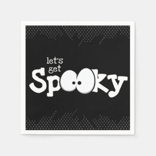 Serviette En Papier Fous les yeux obtenons Éffrayante fête d'Halloween