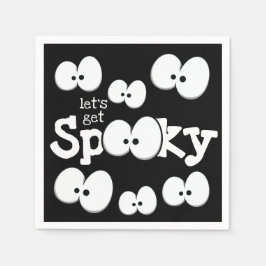 Serviette En Papier Fous les yeux obtenons Éffrayante fête d'Halloween