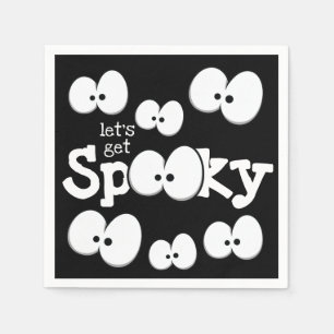 Serviette En Papier Fous les yeux obtenons Éffrayante fête d'Halloween