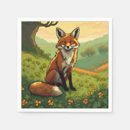 Serviette En Papier Fox en Shamrock