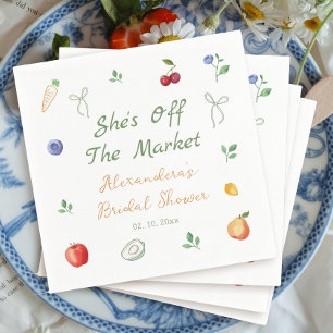 Serviette En Papier Fraîchement à la Fête des mariées du marché