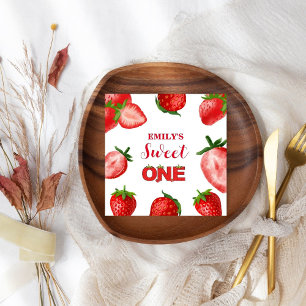 Serviette En Papier Fraise Berry Sweet Anniversaire  Berry First