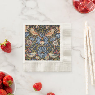 Serviette En Papier Fraise Thief Oiseaux William Morris