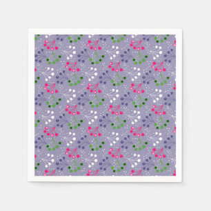 Serviette En Papier Framboise multicolore simple motif rétro années 6