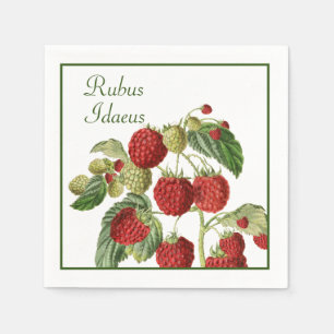 Serviette En Papier Framboises rouges