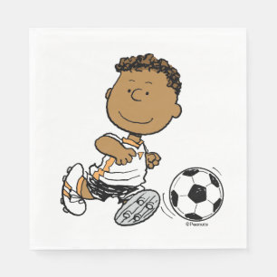 Serviette En Papier Franklin Jouer Au Football