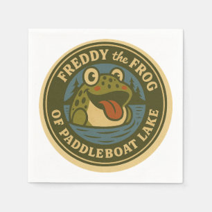 Serviette En Papier Freddy la Grenouille de Lake Paddleboat Serviettes
