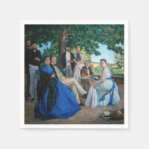 Serviette En Papier Frédéric Bazille - La Réunion de Famille