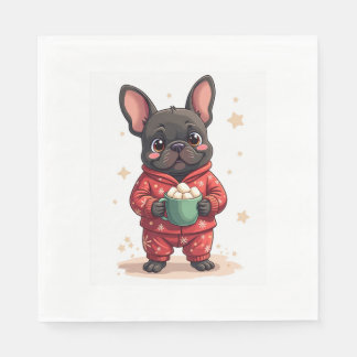 Serviette En Papier French Bulldog Cozy Cocoa