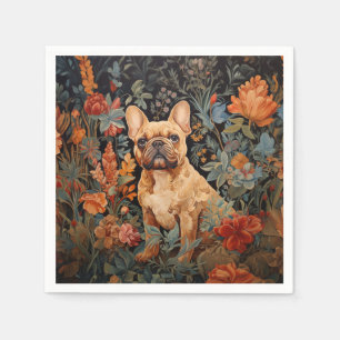 Serviette En Papier French Bulldog Frenchie Garden Tapestry Anniversai