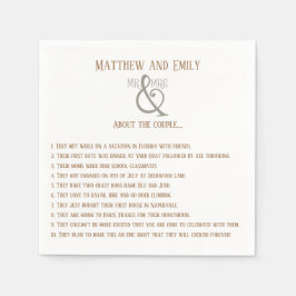 Serviette En Papier Fréquence de deux faits Inspirivity Mariage servie