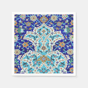 Serviette En Papier Fresque carrelée persane