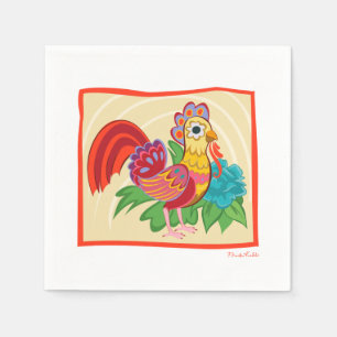 Serviette En Papier Frida Kahlo Chicken Graphic