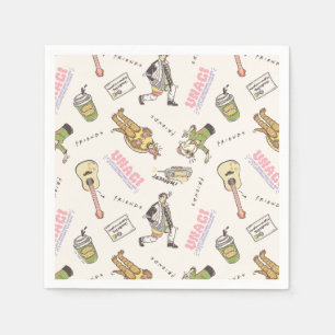 Serviette En Papier FRIENDS™ Motif Dessin Animé Brun