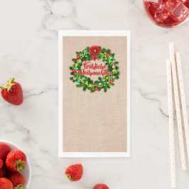 Serviette En Papier Fröhliche Weihnachten Noël