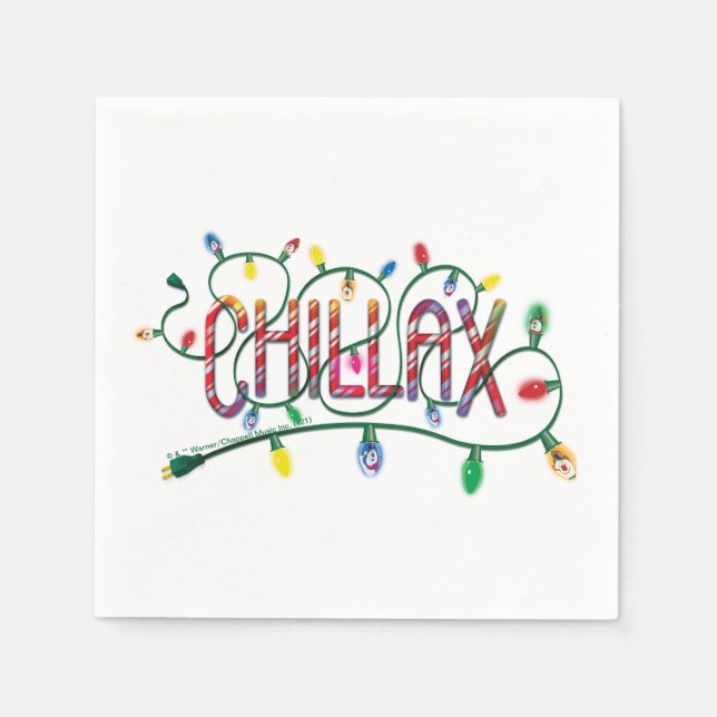 Serviette En Papier Frosty the Snowman™ | Lumières de vacances "Chilla (Devant)