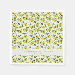 Serviette En Papier Fruit d'été Motif de citron Fête des mariées sur m