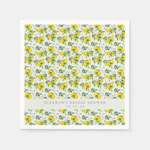 Serviette En Papier Fruit d'été Motif de citron Fête des mariées sur m