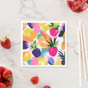 Serviette En Papier Fruit tropical d'été Fiesta