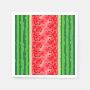 Serviette En Papier Fruits d'été frais de pastèque