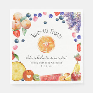 Serviette En Papier Fruitti à deux tti Cutie Fruit Anniversaire