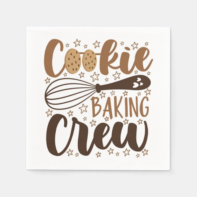 Serviette En Papier Fun Cookie Baking Creative (Devant)