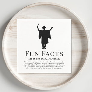 Serviette En Papier Fun Facts Graduation Party