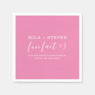 Serviette En Papier Fun Facts Mariage Napkins