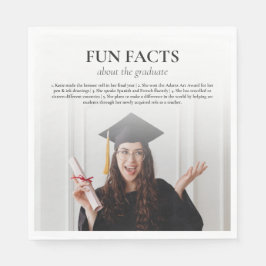 Serviette En Papier Fun Facts personnalisé Graduation