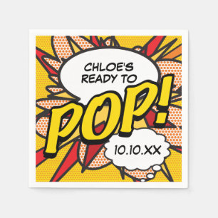 Serviette En Papier Fun Moderne Prêt à POP Baby shower